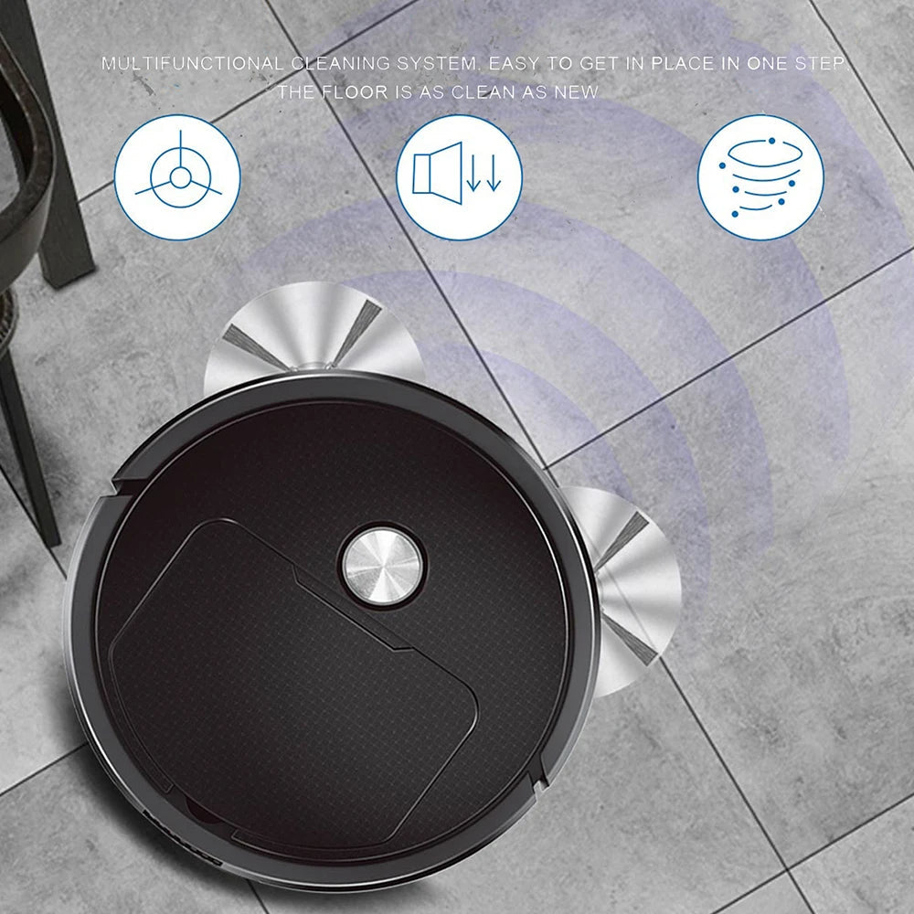 FLIPDEALS.PK™ Sweeping Robot Mopping 3 In 1 Rechargeable Cleaning Machine