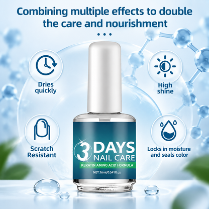 3 Days Keratin Nail Repair Serum - Advanced Amino Acid Formula