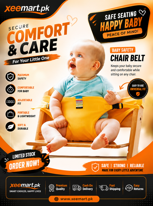 Child Seat Harness Foldable & Portable Baby Meal Strap