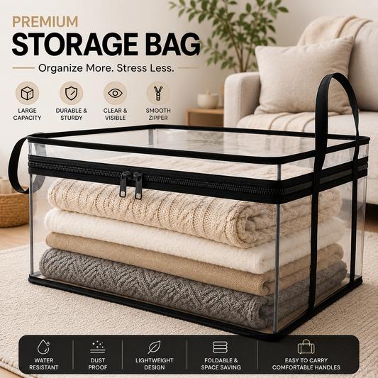 Clear Storage Organizer – Durable, Foldable & Multipurpose