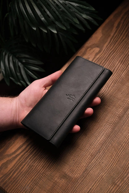 Turkish Style Handmade Leather Phone Wallet ( PURE LEATHER )