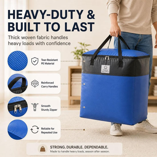Heavy Duty Foldable Waterproof Storage Bag – Large Space Organizer