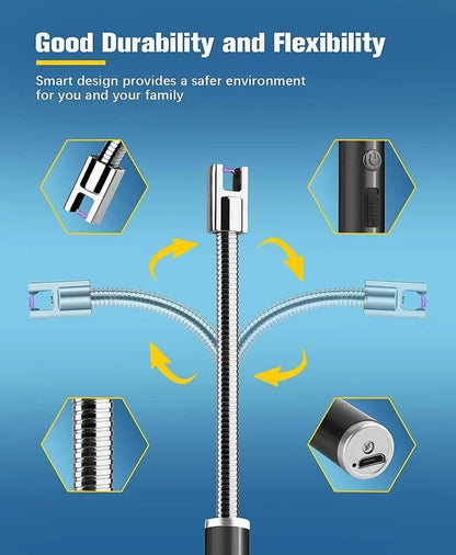 Electric flexible arc rechargeable lighter