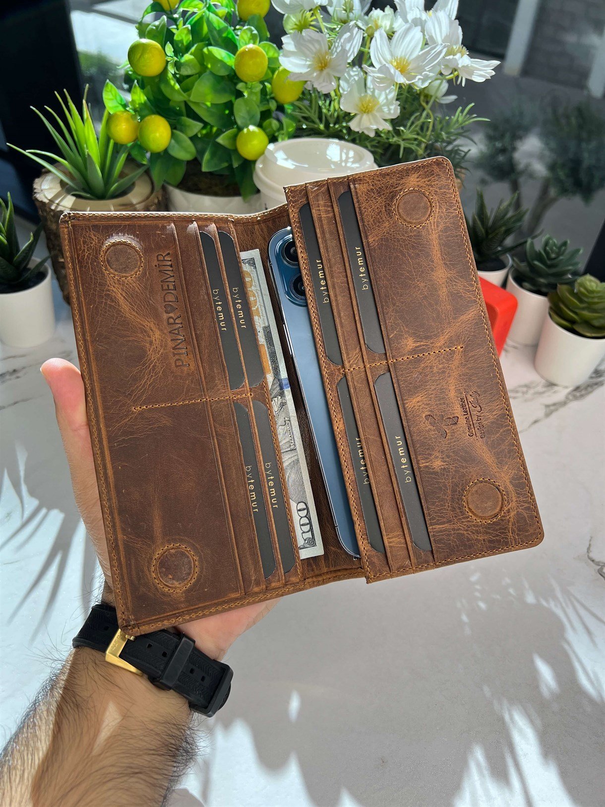 LUXE LEATHER LONG WALLET FOR MEN
